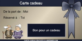 Une carte cadeau pour vos grands parents