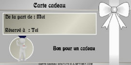 Une carte cadeau pour un nouveau dipl�m�