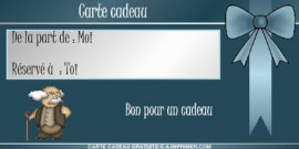 Une carte cadeau pour votre papy